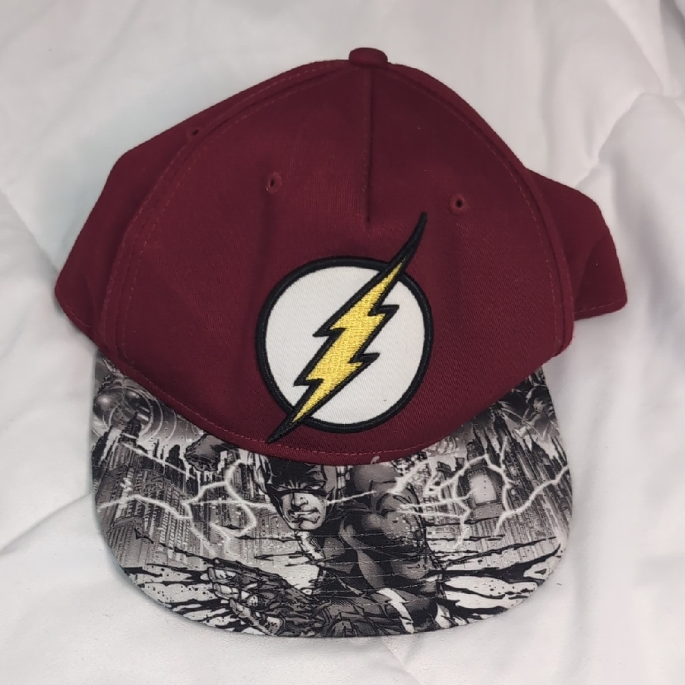 DC Comics Maroon and Black Flash Hat